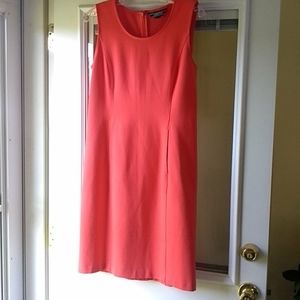 Land's end orange sheath dress
